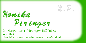 monika piringer business card